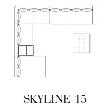 Skyline 15_ 461 x 405 x H 97.9 cm
