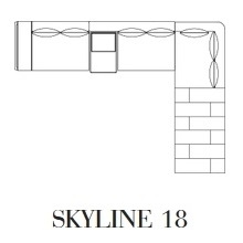Skyline 18_ 441 x 320 x H 97.9 cm