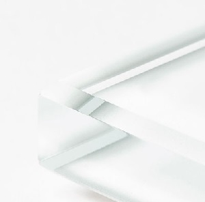 Cristallo extrachiaro acidato verniciato bianco