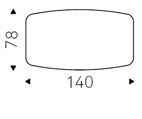 B_ 140 x 78 x H 75 cm