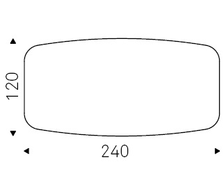 Premier_ 240 x 120 x H 73 cm Sag