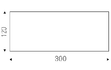 Premier_ 300 x 120 x H 73 cm