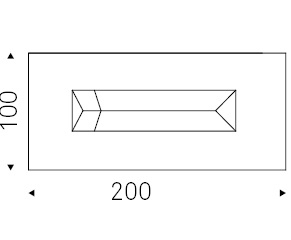Valentino_ 200 x 100 x H 75 cm