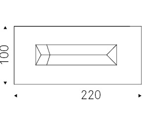 Valentino_ 220 x 100 x H 75 cm