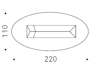 Valentino_ 220 x 110 x H 75 cm