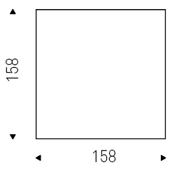 Planer K_ 158 x 158 x H 75 cm