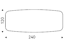 Planer K_ 240 x 120 x H 75 cm Sag