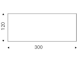 Planer K_ 300 x 120 x H 75 cm