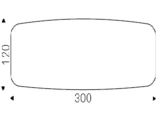 Roll_ 300 x 120 x H 75 cm Sag