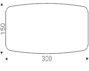 Roll_ 300 x 150 x H 75 cm Sag