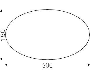 Roll_ 300 x 150 x H 75 cm Oval