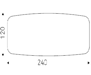 Skorpio_ 240 x 120 x H 75 cm Sag