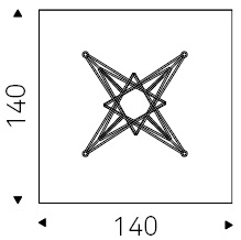 Gordon_ 140 x 140 x H 75 cm