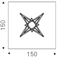 Gordon_ 150 x 150 x H 75 cm