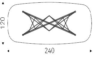 Gordon_  240 x 120 x H 75 cm Sag