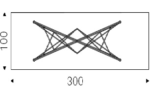 Gordon_ 300 x 100 x H 75 cm