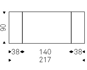 Linus_ 140-217 x 90 x H 75 cm