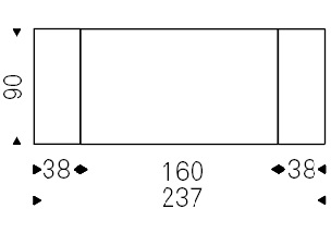 Linus_ 160-237 x 90 x H 75 cm