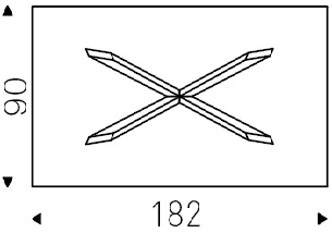 Spyder_ 182 x 90 x H 75 cm