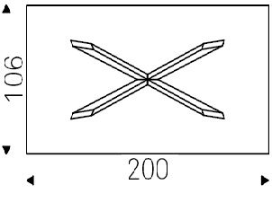 Spyder_ 200 x 106 x H 75 cm