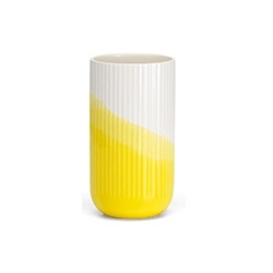 Herringbone vase - amarilo