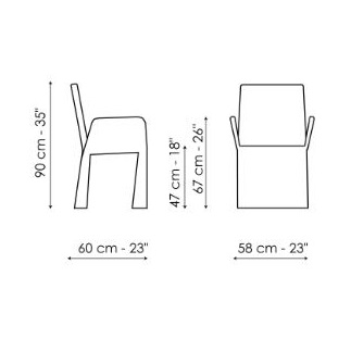 Miss Ketch_ 60 x 58 x H 90 cm