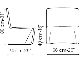 Venere lounge_ 66 x 74 x H 80 cm