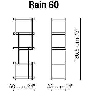 60 Rain_ 35 x 60 x H 186,5 cm