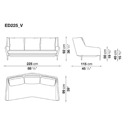 Édouard ED225_V_ 225 x 115 cm