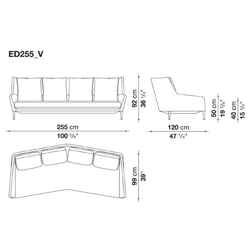 Édouard ED255_V_ 255 x 120 cm