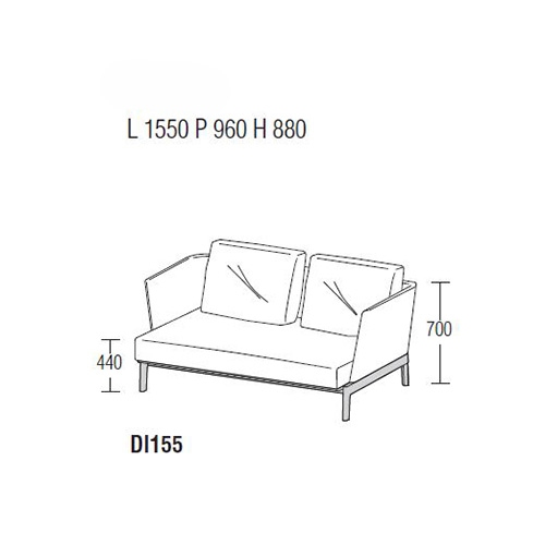 Chelsea DI155_ 155 x 96 cm