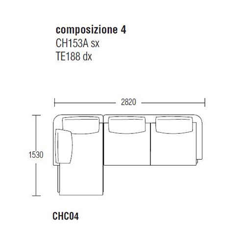 Chelsea CHC04_ 282 x 153 cm