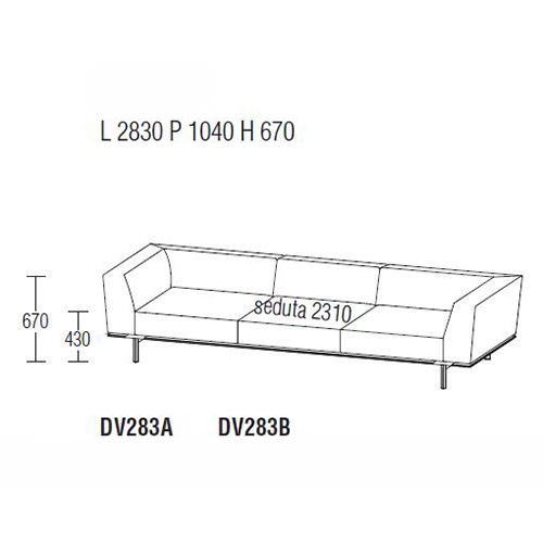 Gregor DV283_ 283 x 104 cm