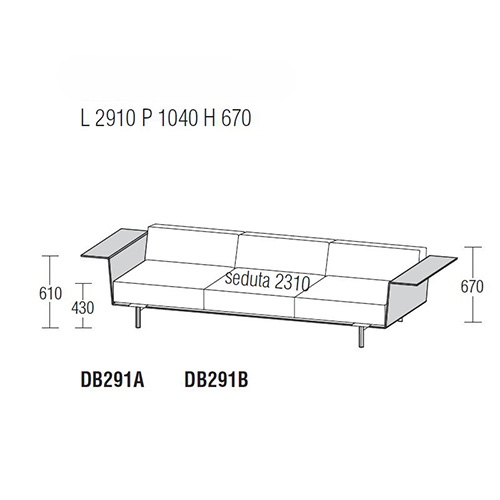 Gregor DB291_ 291 x 104 cm