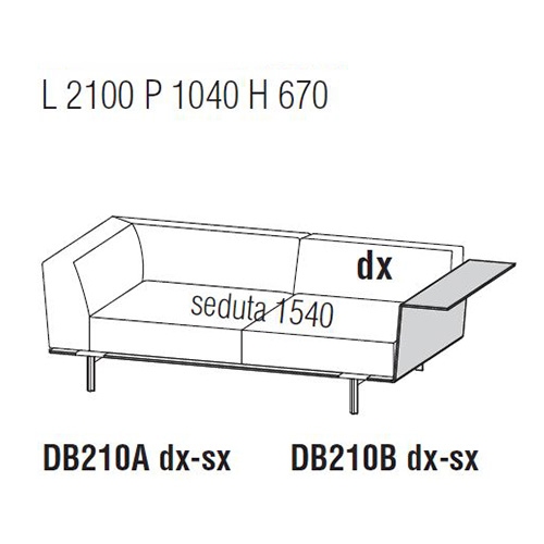 Gregor DB210_ 210 x 104 cm