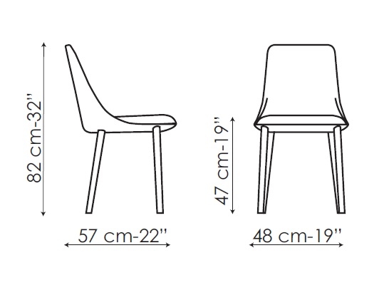 Itala_ 57 x 48 x H 82 cm