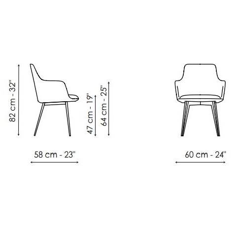 Miss Itala_ 58 x 60 x H 82 cm