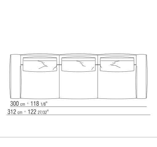 Gregory_312 x 106 x H 90 cm