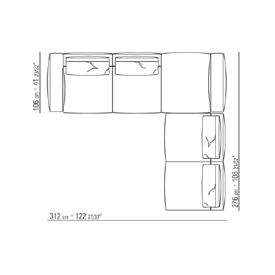271XH_ 312 x 276 x H 90 cm