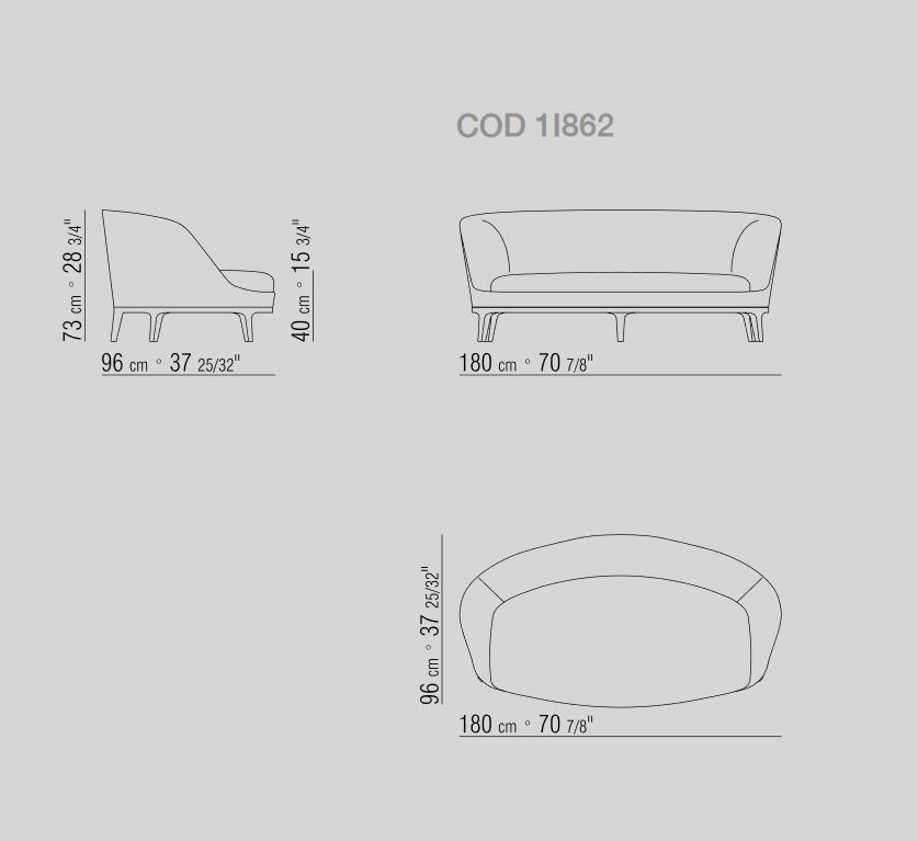 Dragonfly 180 x 96 x H 73 cm