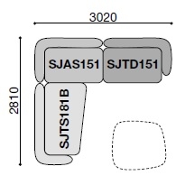 Saint-Germain 20_ 302 x 281 cm