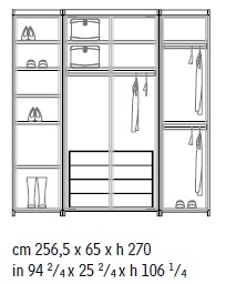 Miyabi 001_ 256.5 x 65 x H 270 cm