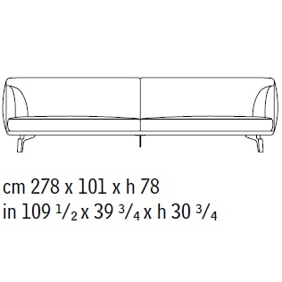 Drive_ 59030: 278 x 101 x H 78 cm