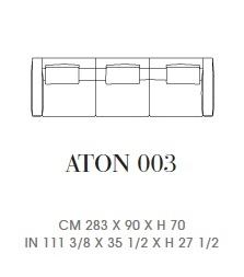Aton 003_ 283 x 90 x H 70 cm