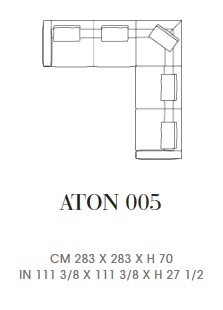 Aton 005_ 283 x 283 x H 70 cm