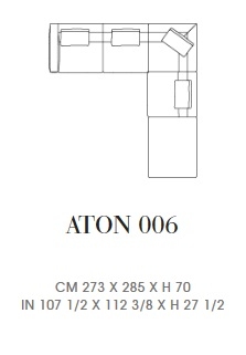 Aton 006_ 273 x 285 x H 70 cm