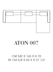 Aton 007_ 342 x 165 x H 70 cm