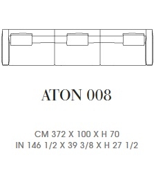 Aton 008_ 372 x 100 x H 70 cm