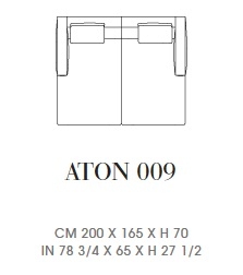 Aton 009_ 200 x 165 x H 70 cm