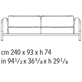 66510_ 240 x 93 x H 74 cm